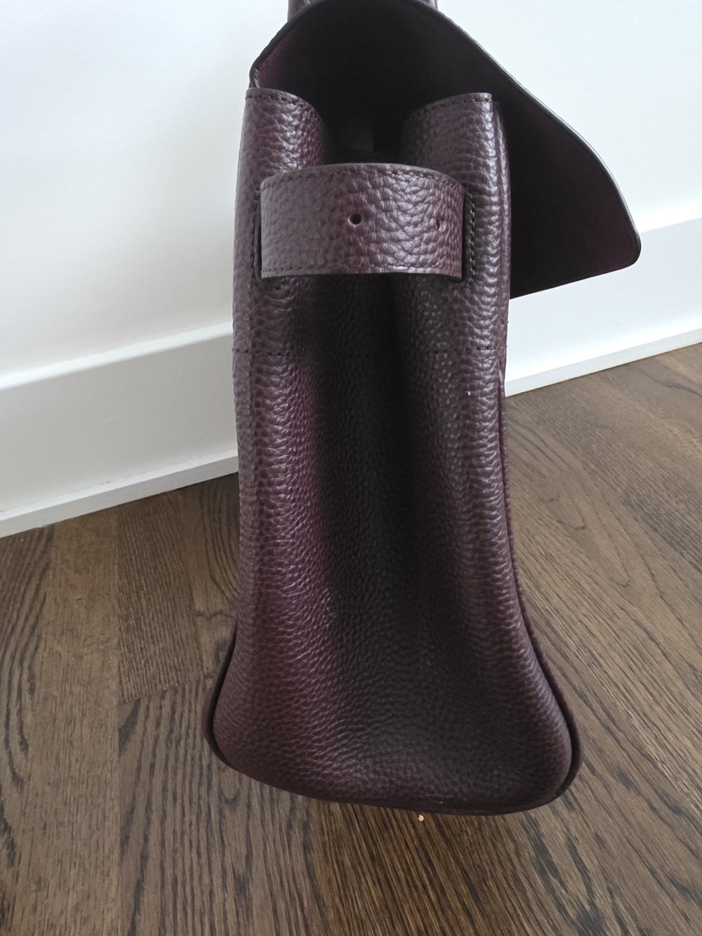 MULBERRY Bayswater Leather Tote Bag in Deep Burgundy/oxblood - Picture 5 of 11